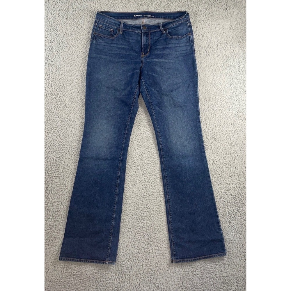 Old Navy Bootcut Jeans Women 10x31 Mid Rise Medium Wash Casual Preppy Chic‎ Boho